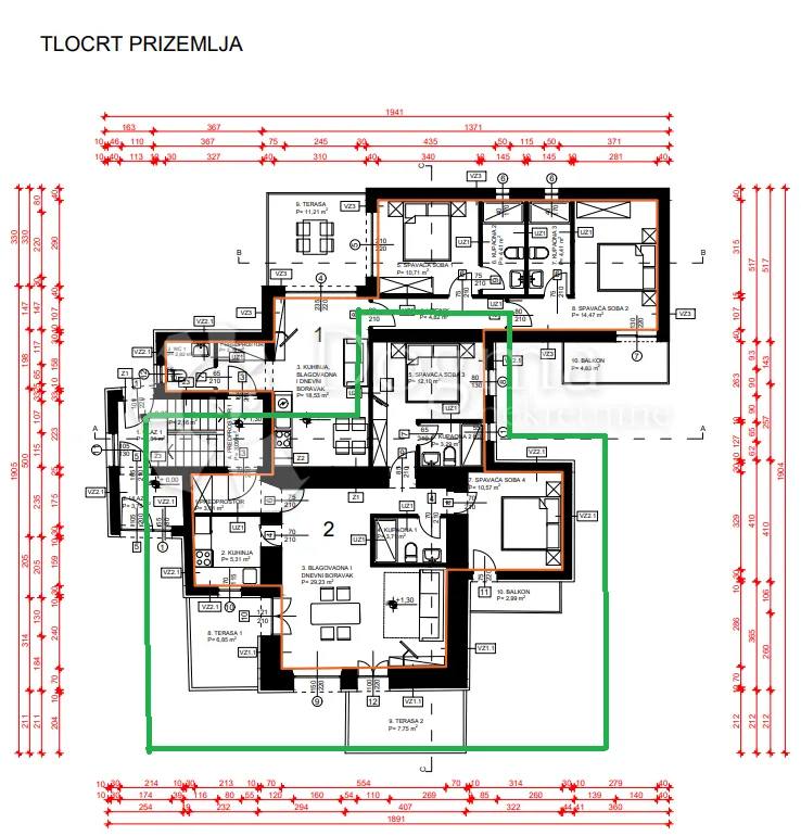 apartman okolica grada krka - visoko prizemlje - slika 9