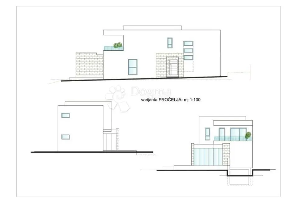 ližnjan – građevinsko zemljište s projektom vile i pogledom na more - slika 11