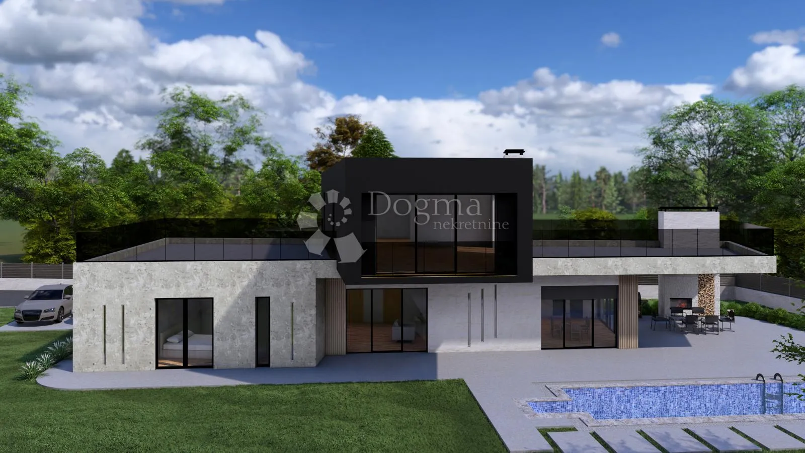 svetvinčenat - prostrano kombinirano zemljište s idejnim projektom - slika 19