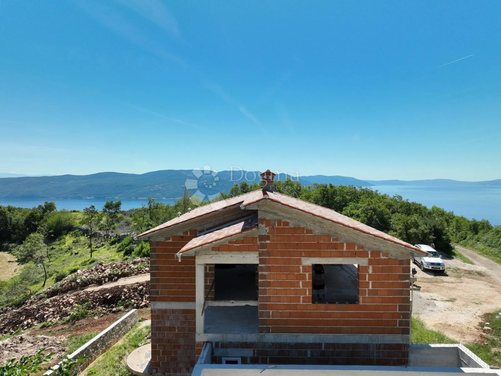kuća u izgradnji s pogledom na more - slika 3