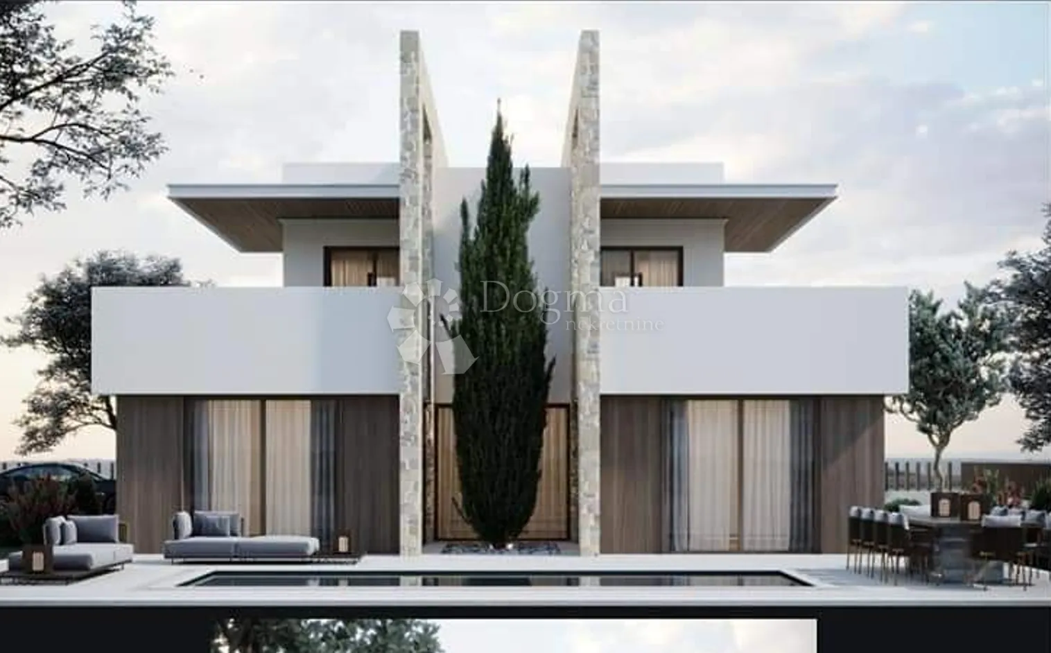 središnja istra! građevinsko zemljište sa projektom za 5 kuća s bazenom - slika 3