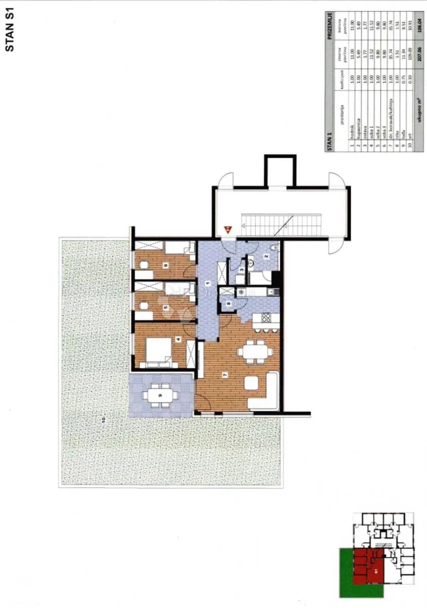novogradnja sesvetska sela stan prizemlje 106m2 - slika 3