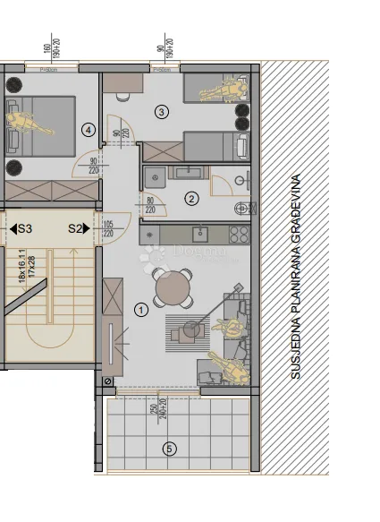 novogradnja pula - 58 m2, 1. kat (z3s2) - slika 2