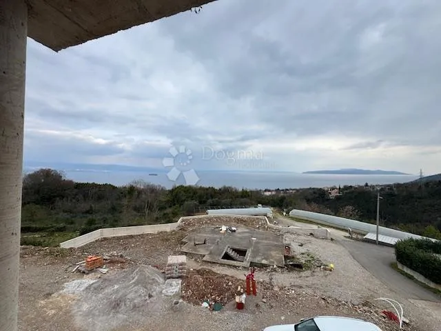 novogradnja ičići – roh bau, pogled na more - slika 6
