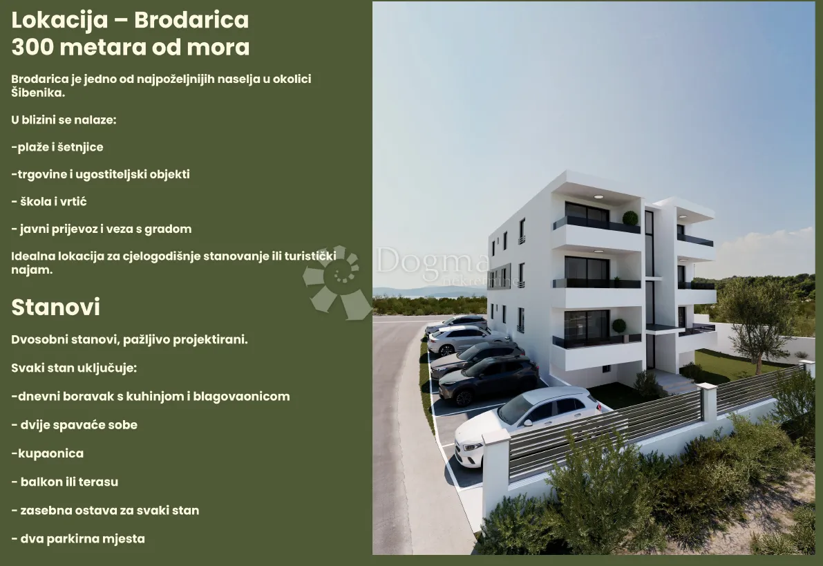 brodarica- top prilika! pogled, 2 parkinga i spremište - slika 2
