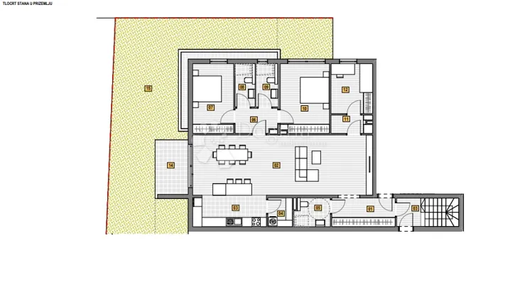 prodaja — luksuzni dvoetažni apartman u senju — top lokacija - slika 2