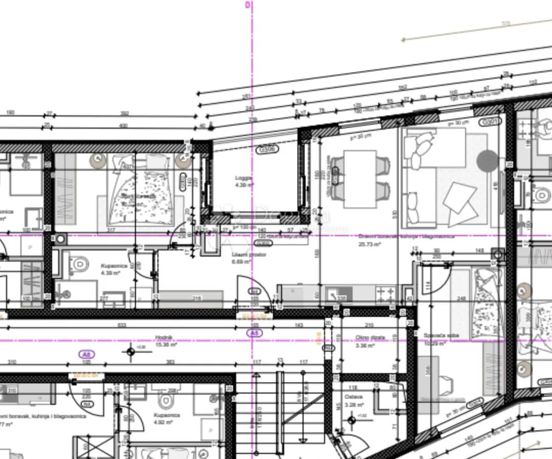 novogradnja pula centar - 61 m2, 2s+db, 1. kat a05 - slika 10