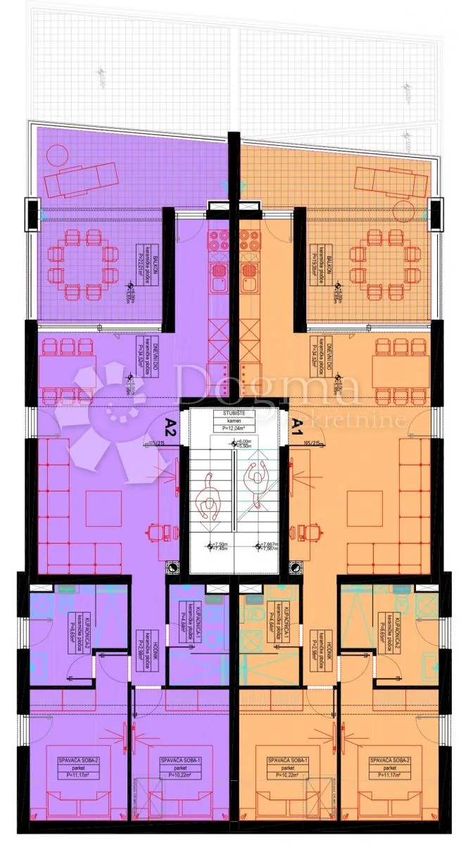 p5 novogradnja s predivnim pogledom - penthouse, šimuni - slika 19