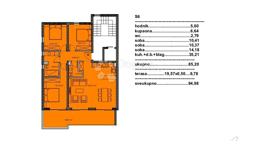 novogradnja makarska od 3000-3600€! 4soban 95m2 (s6z) - slika 3