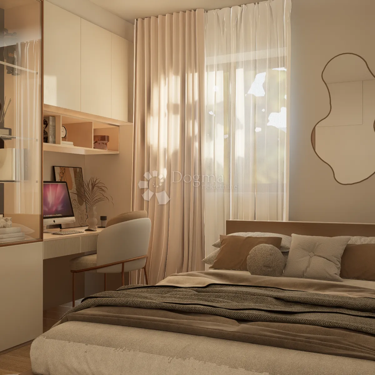 moderan stan 99 m² na 2. katu s 3 balkona i pogledom na zelenilo, kaštel stari novogradnja - slika 7