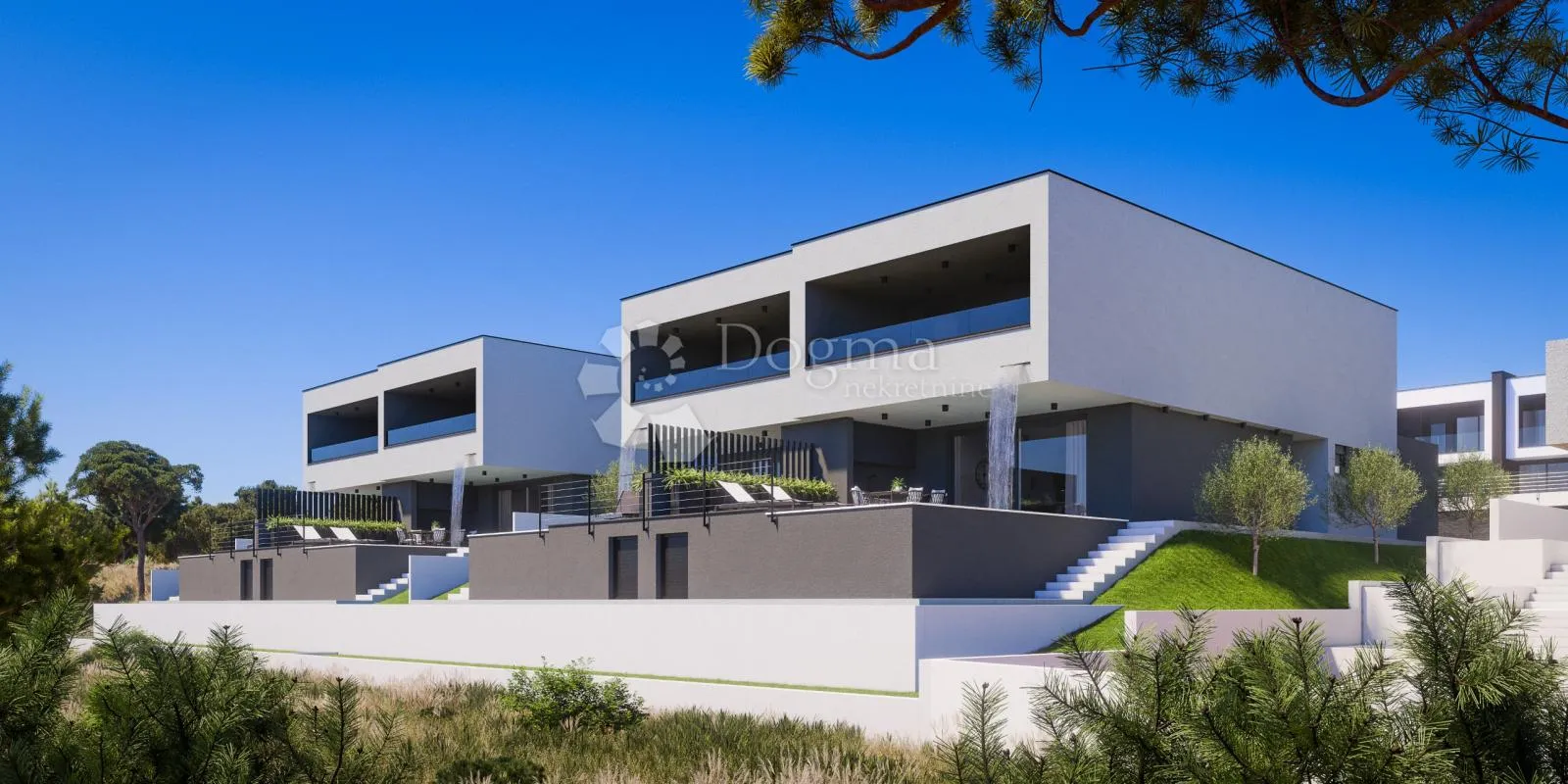 vodice – moderna dvojna kuća s bazenom i prostranom okućnicom u izgradnji (d-1) - slika 9