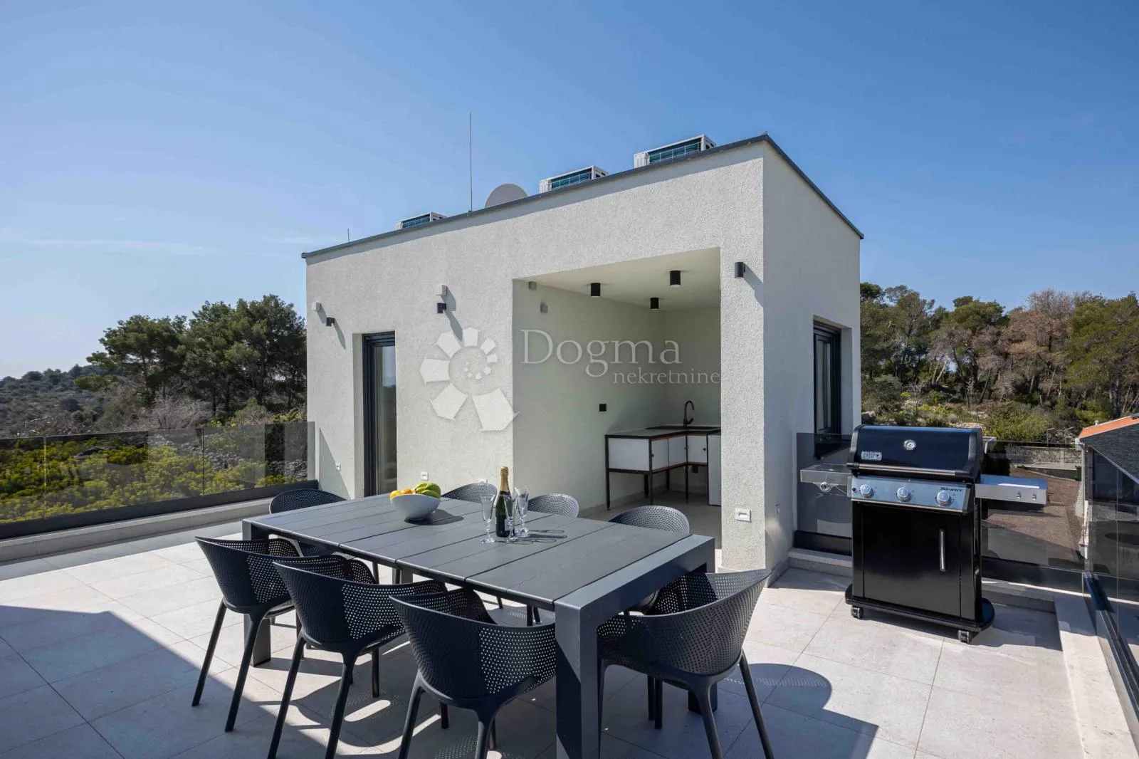 trogir/čiovo - predivna villa s bazenom i pogledom - slika 11