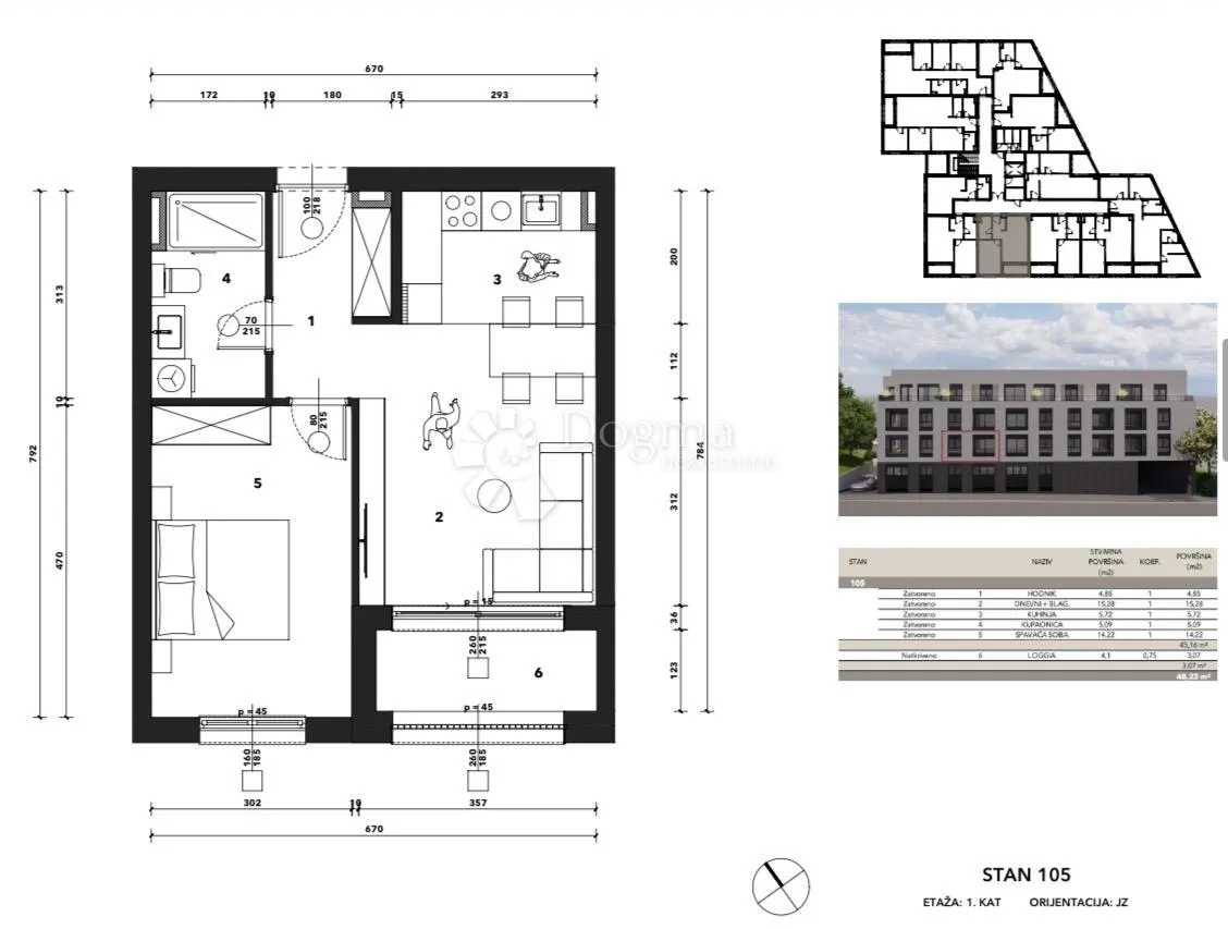 s105 - črnomerec -mandalićina - nova rezidencija od 30 do 107 m2 - slika 5