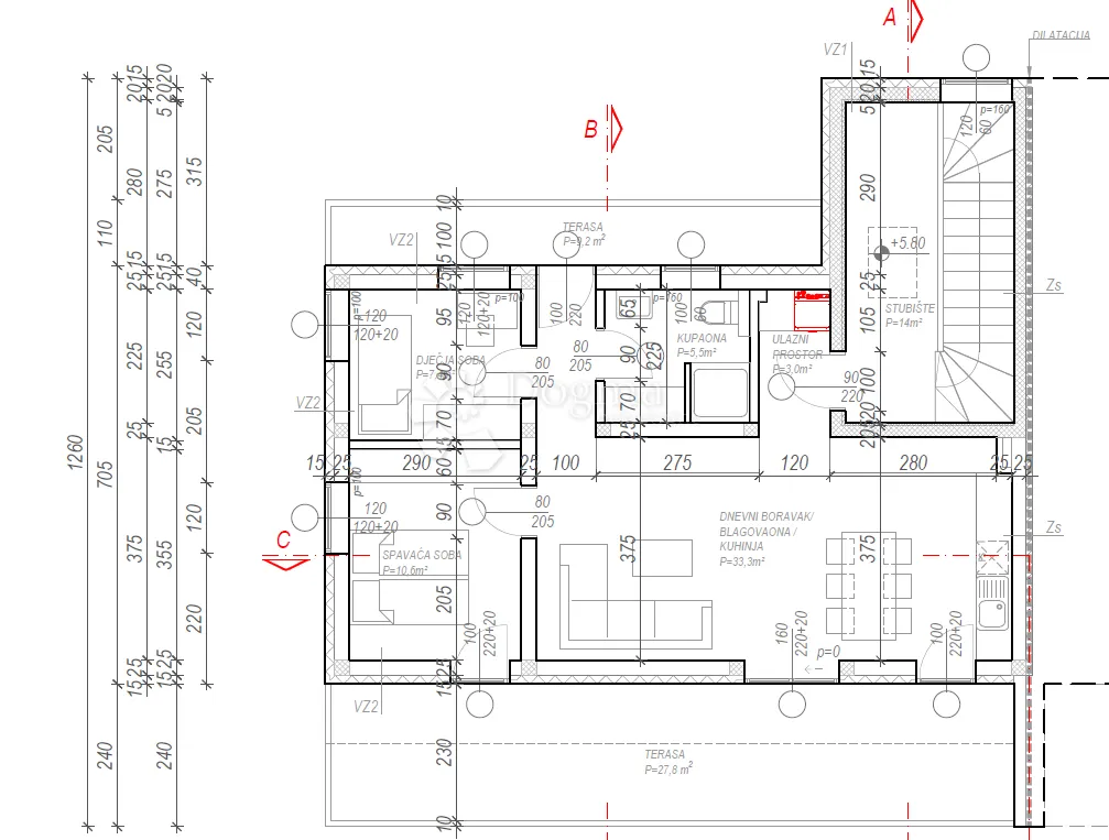 moderan trosoban stan u mirnom dijelu marije bistrice 69.05m²+spremište+parkirno mjesto - slika 24