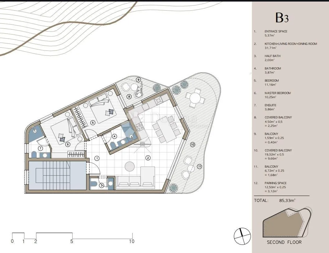 rogoznica- prostrani penthouse s pogledom - slika 8