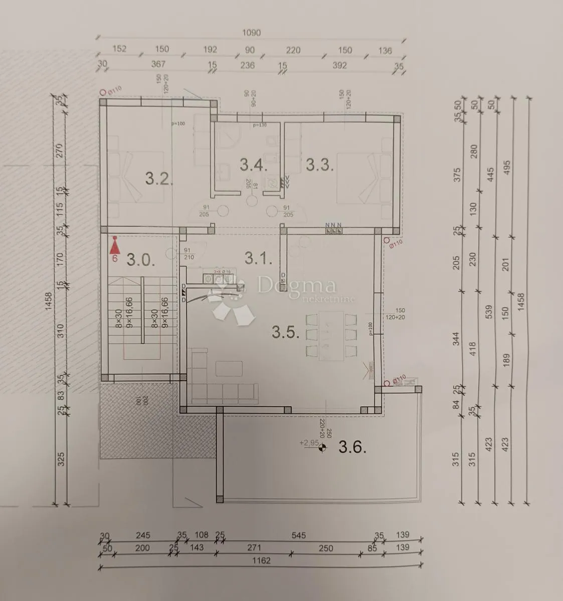 luksuzna novogradnja barbariga 350m od mora - 102 m2, 2s+db - slika 3