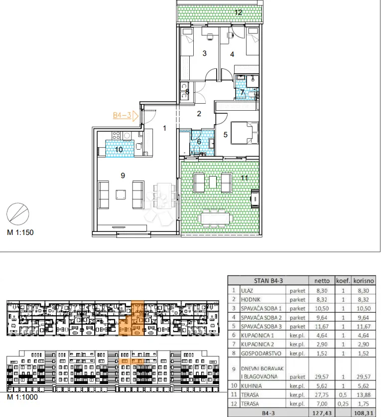 velika gorica, novogradnja, četverosoban stan 108.31 m2, 4.kat - slika 13