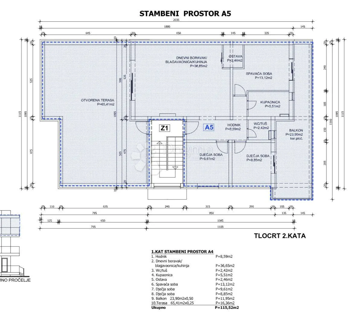 penthouse nadomak mora i s impresivnim terasama i s uporabnom dozvolom - slika 20