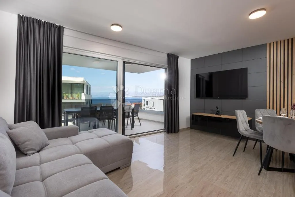 malinska - apartman s bazenom i pogledom 300m od mora - slika 4