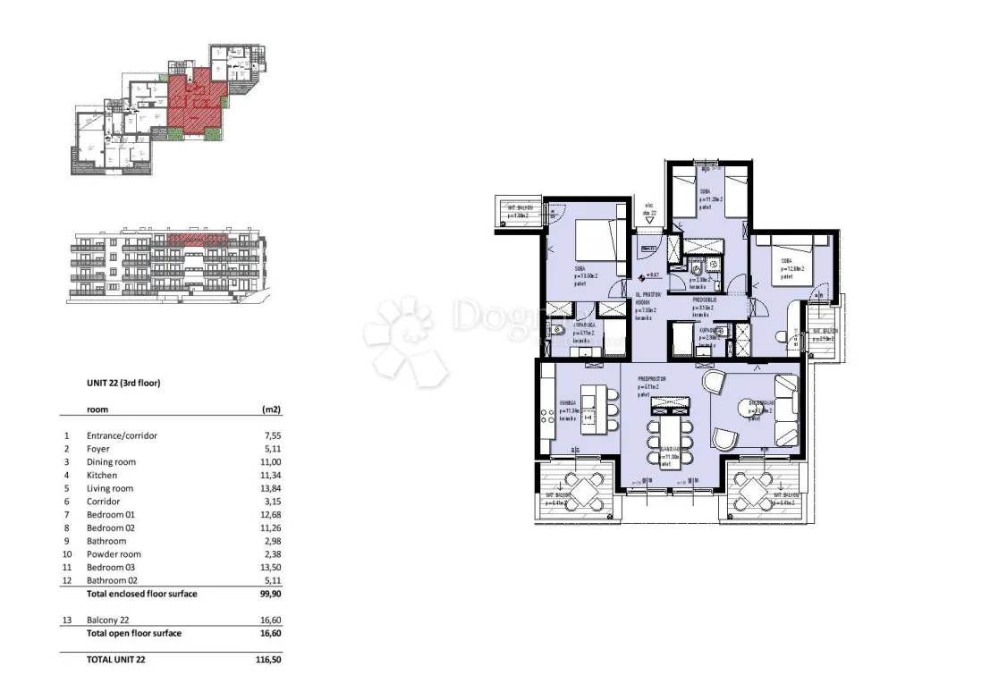 s22 - penthouse u novogradnji sa neometanim pogledom na more - slika 3