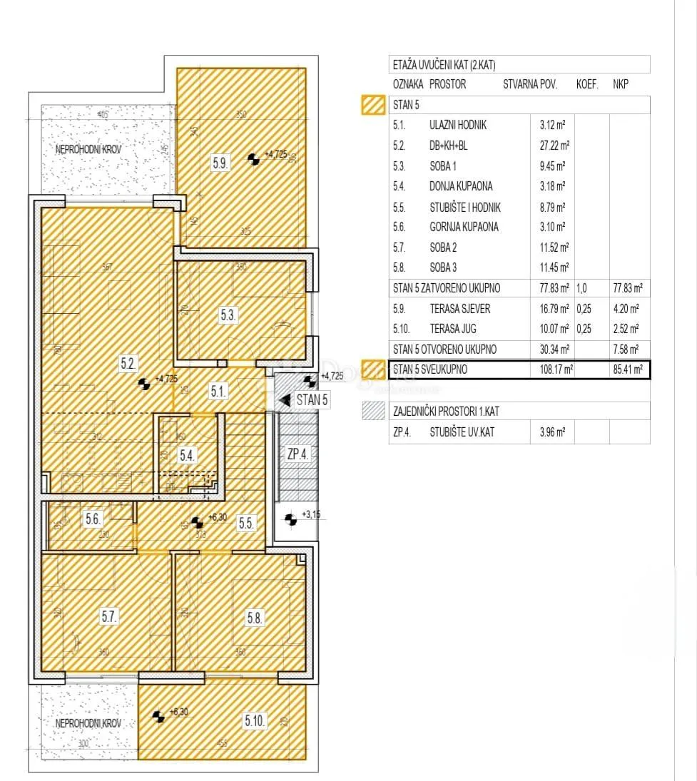 penthouse lašćina - useljiva novogradnja - slika 7