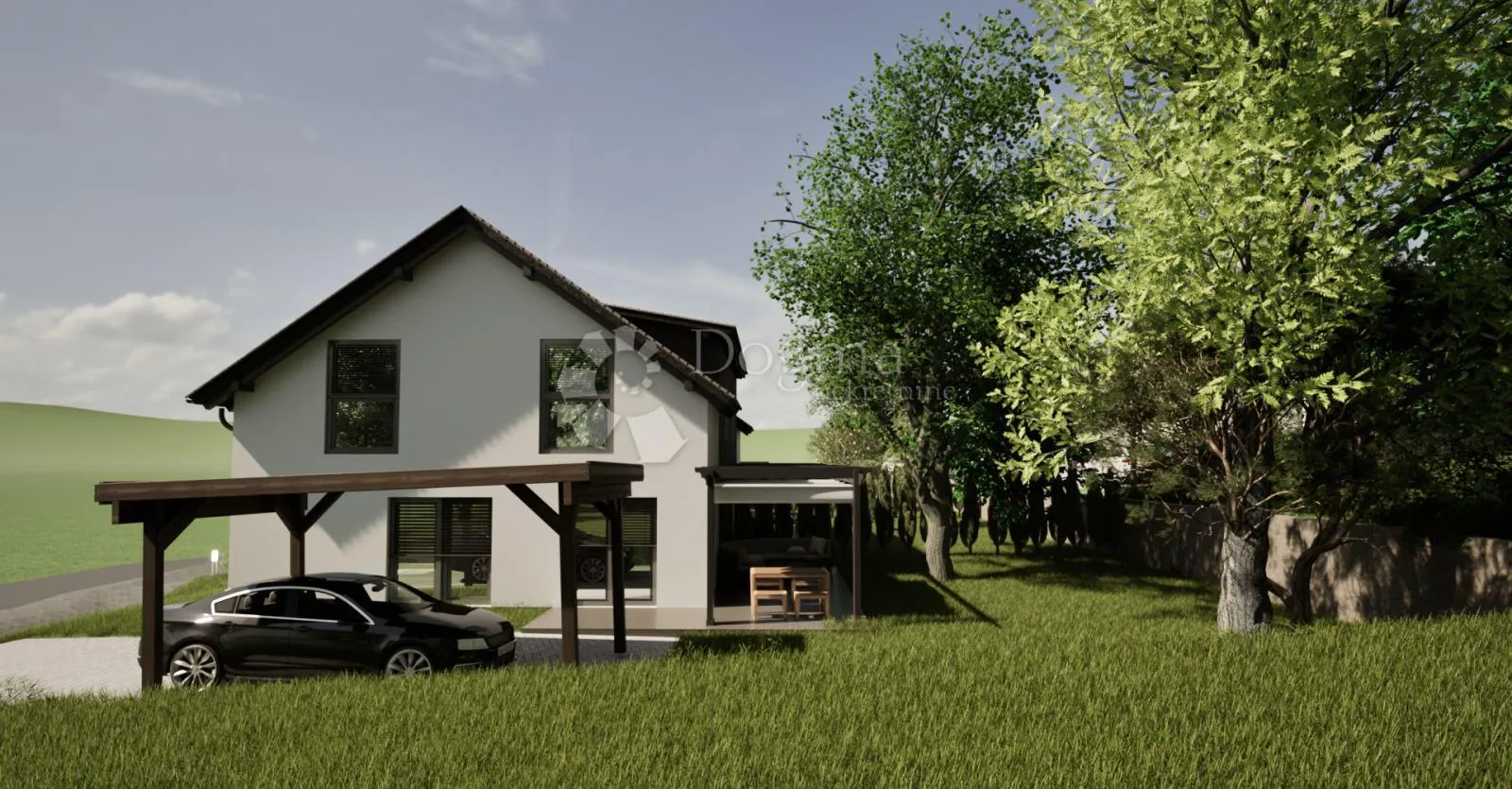 novoizgrađena desna montažna duplex kuća u selnici - slika 3