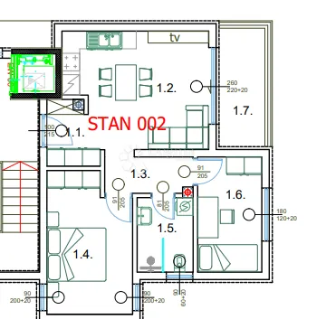 novogradnja pula centar - 58 m2, prizemlje (s002) - slika 6