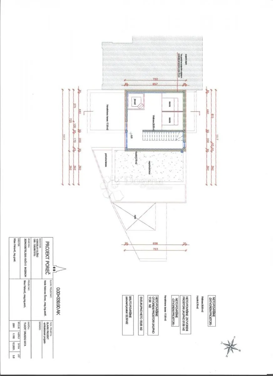 građevinsko zemljište s pravomoćnom dozvolom i projektom luksuzne kuće s bazenom - slika 13