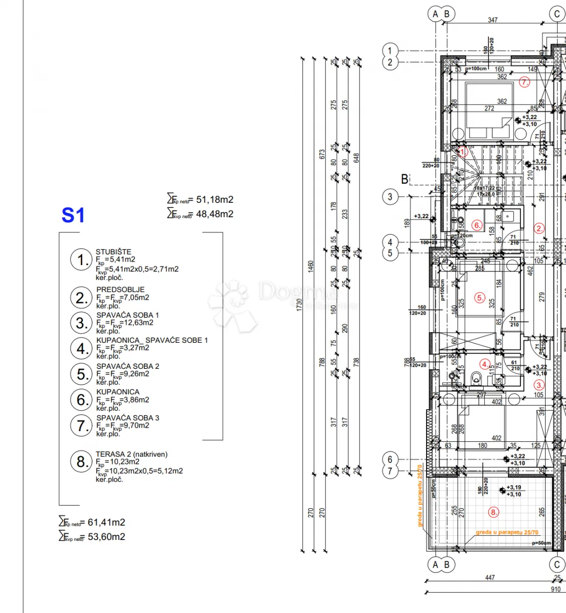 moderan duplex u brodarici - stambena jedinica s1/k1 - slika 13