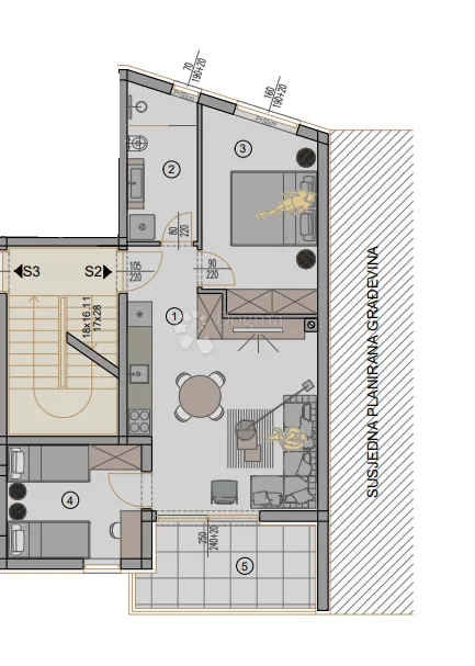 novogradnja pula - 58 m2, 1. kat (z2s2) - slika 3