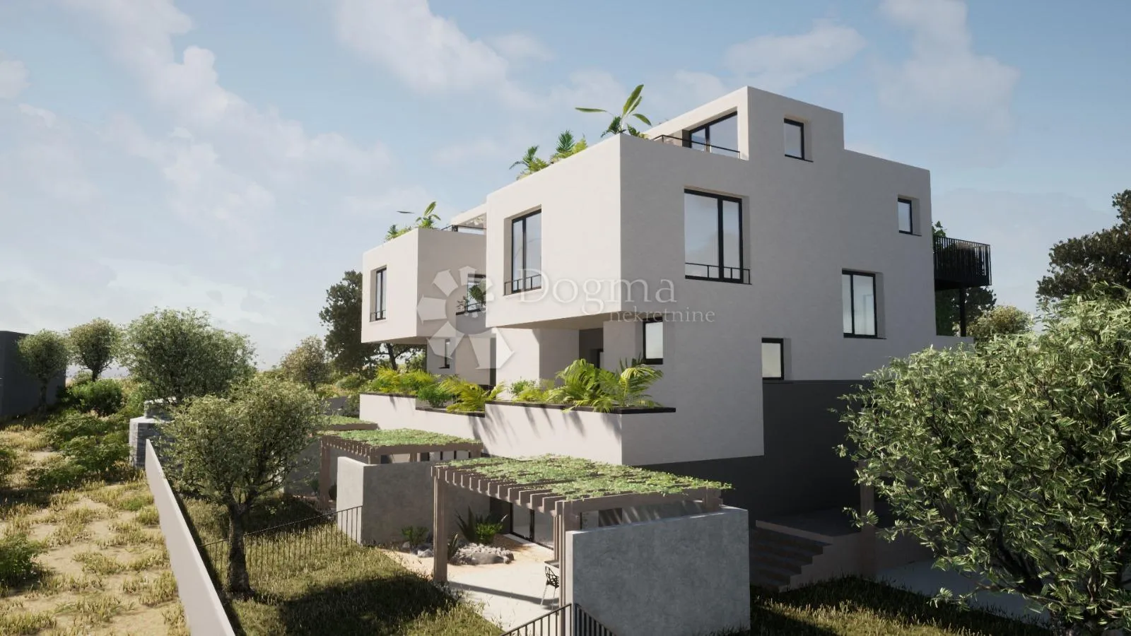 vodice - s5 dvoetažni penthouse na 1. i 2. katu s vrtom i krovnom terasom, 159,01 m2 netto - slika 5