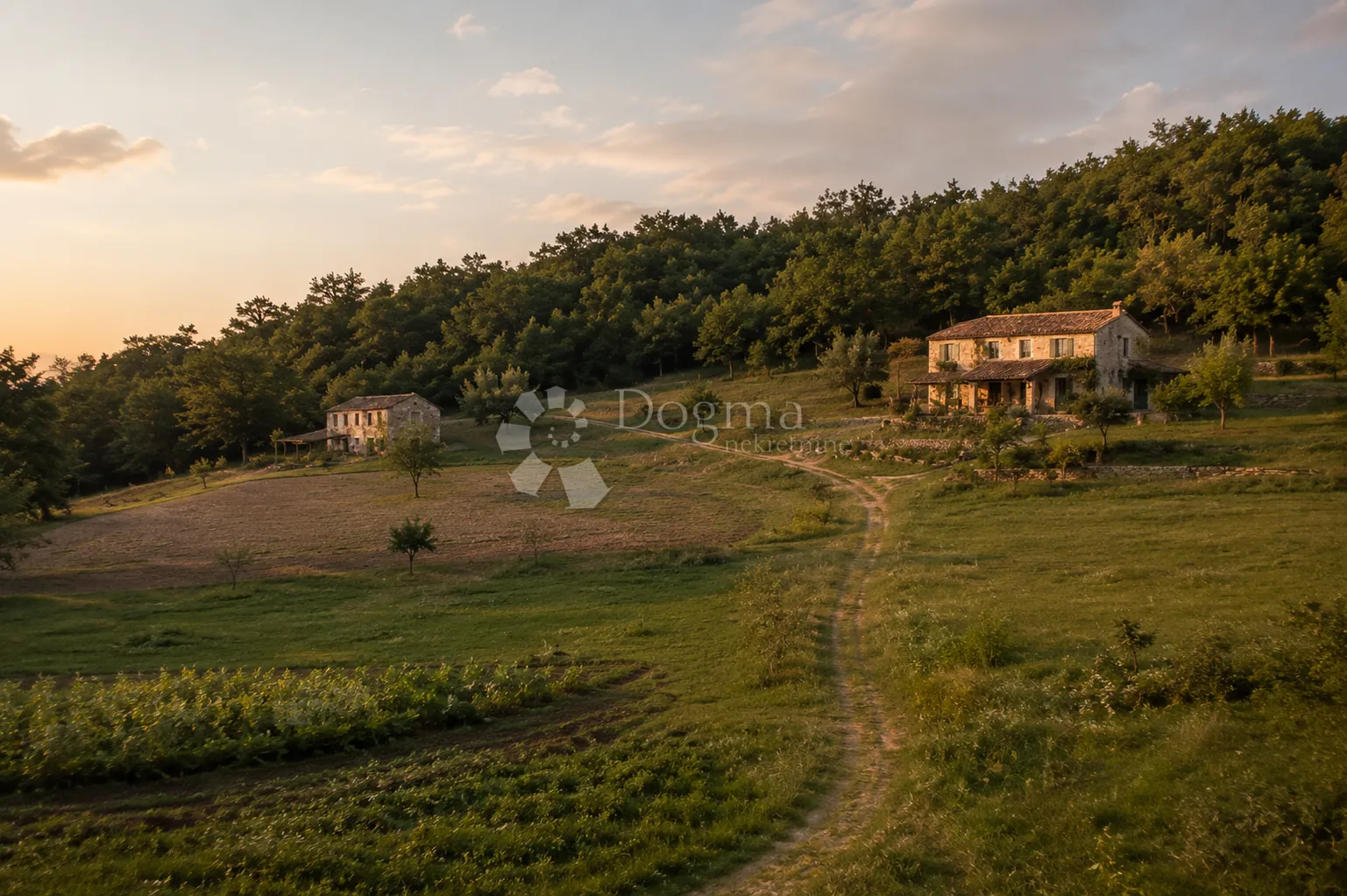 Veliko imanje sa dvije kuće s ogromnim potencijalom - središnja Istra - Pazin