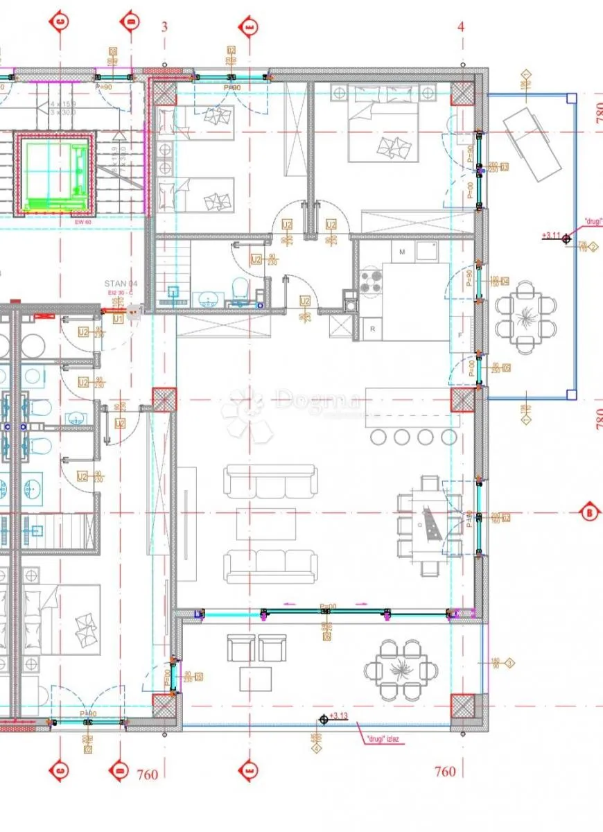 stan koji se ne propušta – novogradnja, 150 m od mora - slika 13