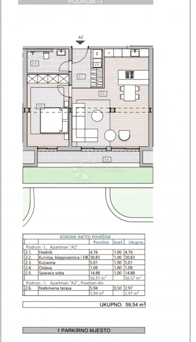 opatija_centar, stan 60m2 s pogledom i garažom - slika 8