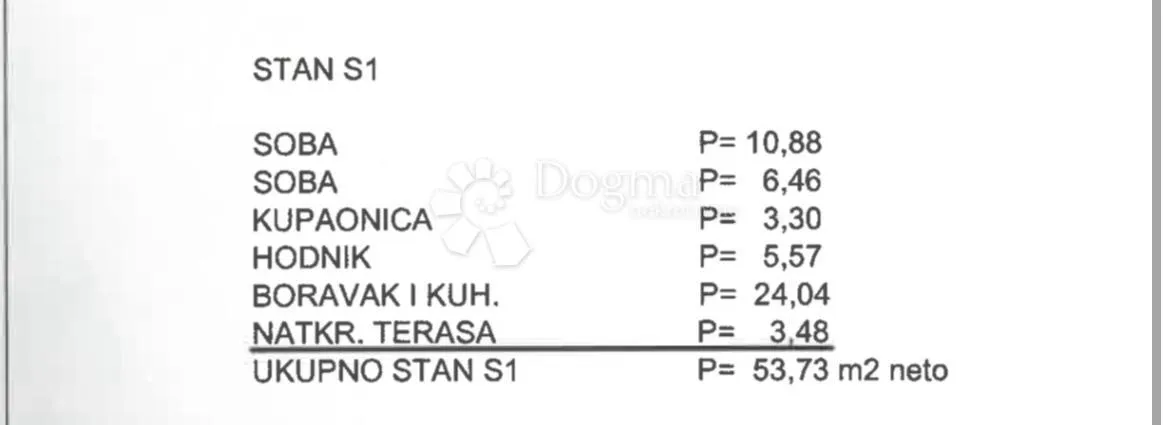 stan 53,73m2 novogradnja, povile, novi vinodolski - slika 16