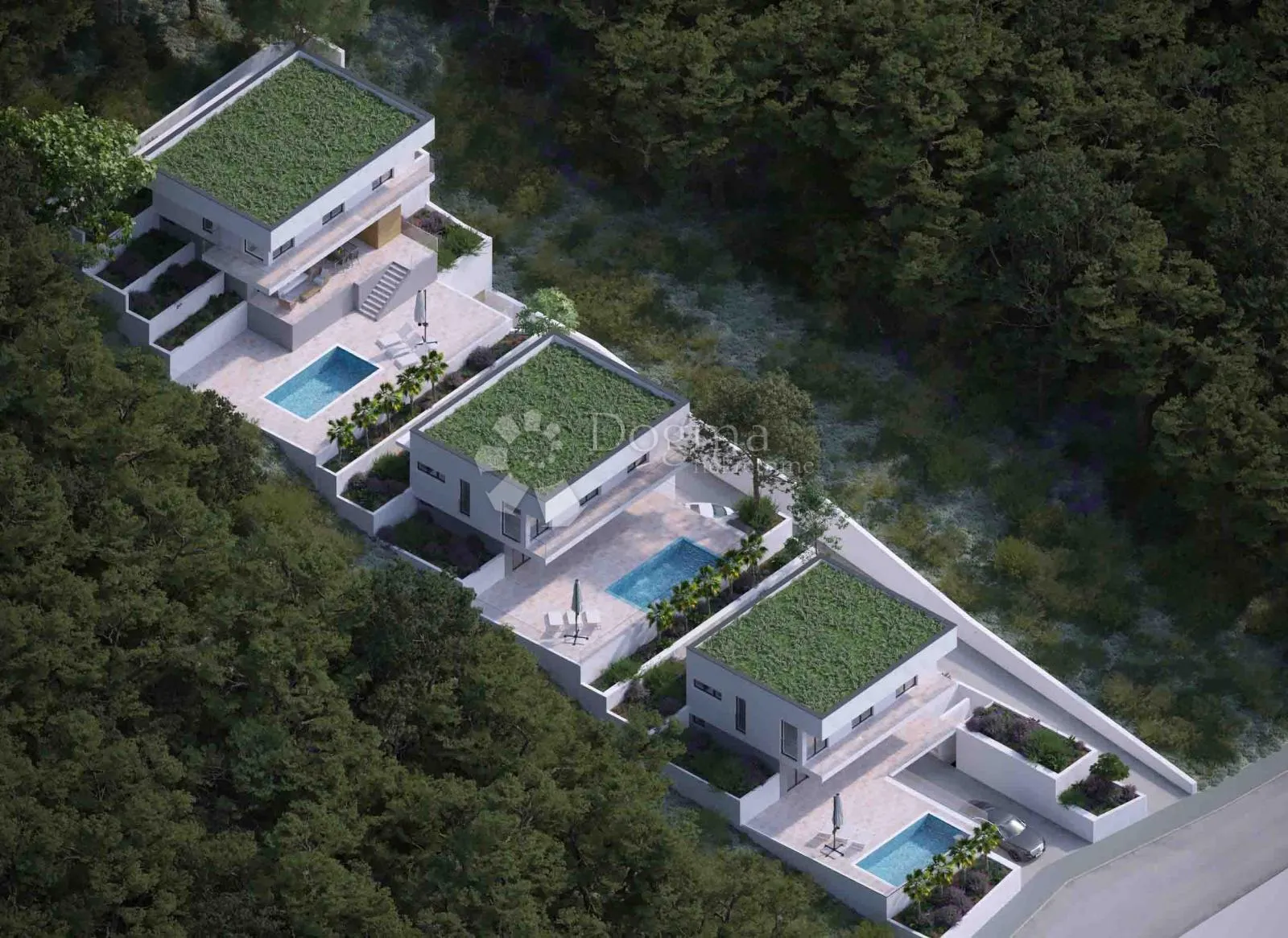 građevinsko zemljište s projektom vile, zgrada i bazen – novigrad - slika 2