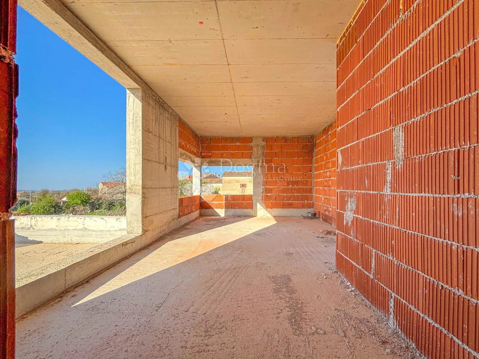 kanfanar, atraktivna villa u roh-bau fazi s pogledom na more - slika 9