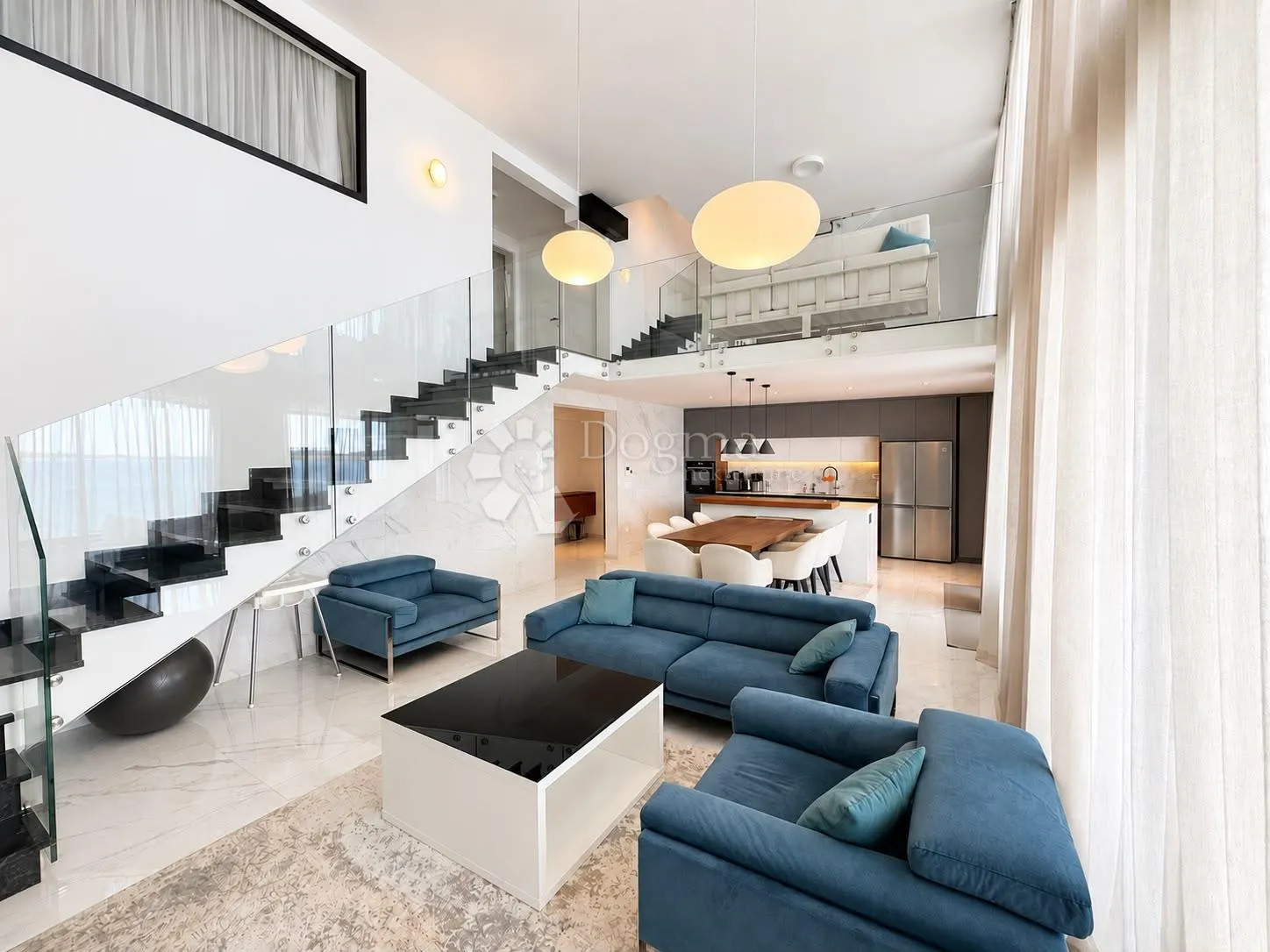 bibinje - prestižni penthouse - 1.red do mora, 179,10 m2 - slika 15