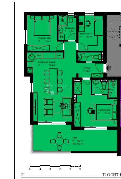crvene kuće- penthouse oznake s8 - slika 7
