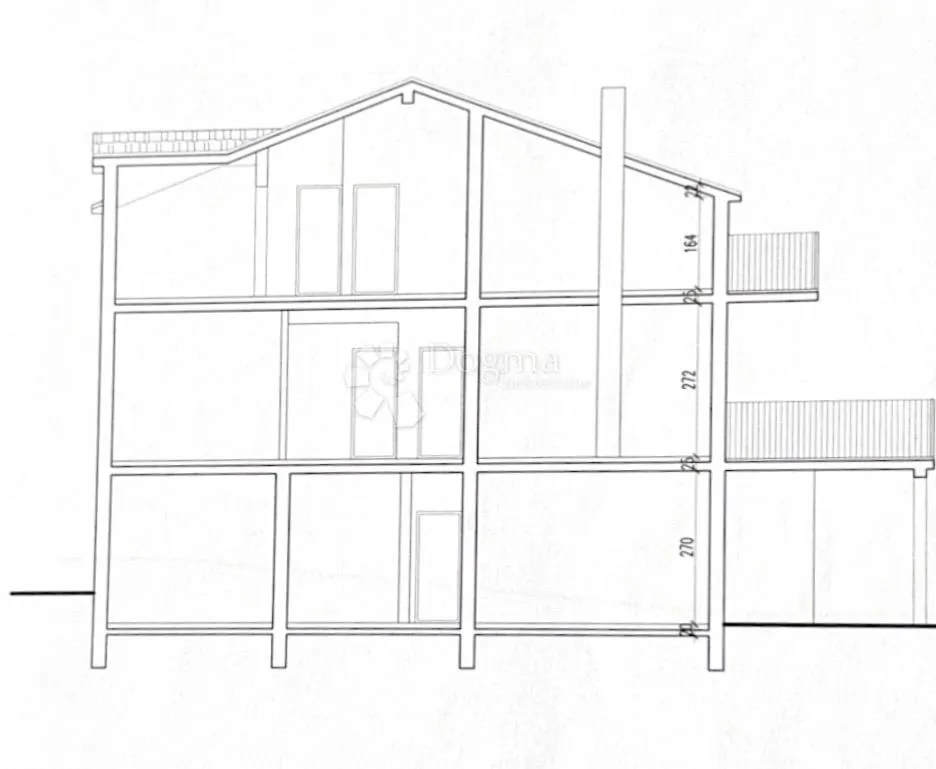 samostojeća kuća s 4 apartmana, 50 m od mora - slika 8