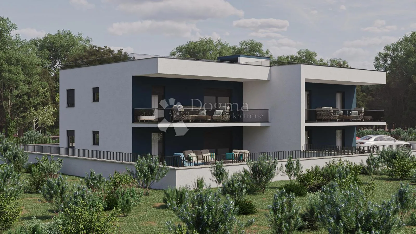 novigrad - stan sa krovnom terasom i pogledom na more - slika 1