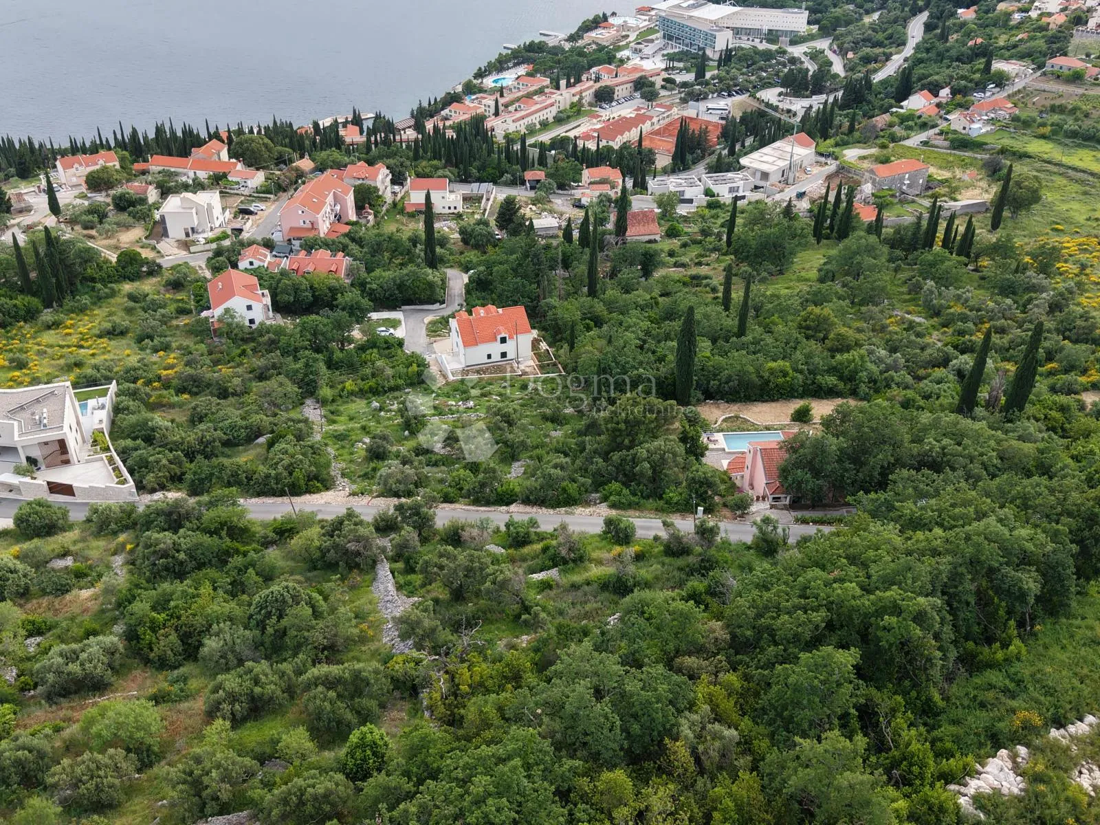 građevinsko zemljište s prelijepim pogledom na elafite – orašac - slika 6