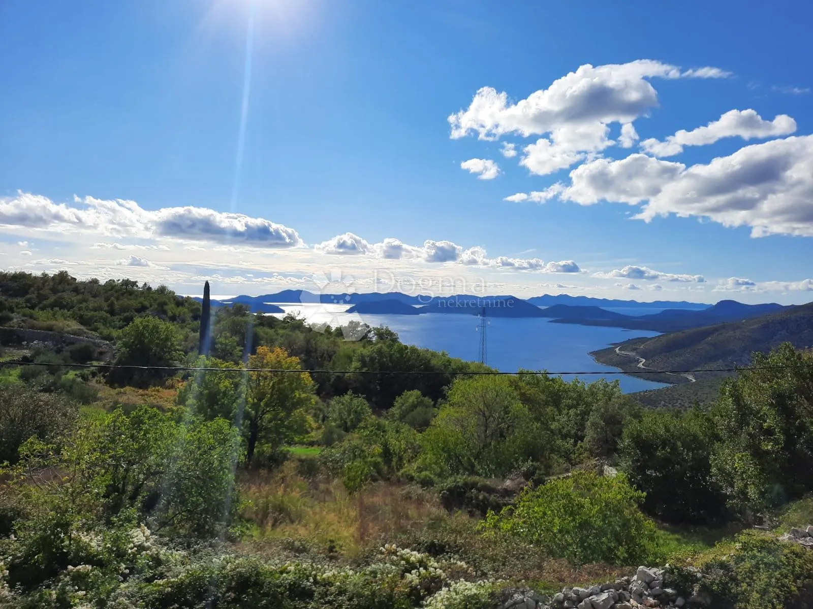 poljoprivredno zemljište - trnova/slano - panoramski pogled na more - slika 2