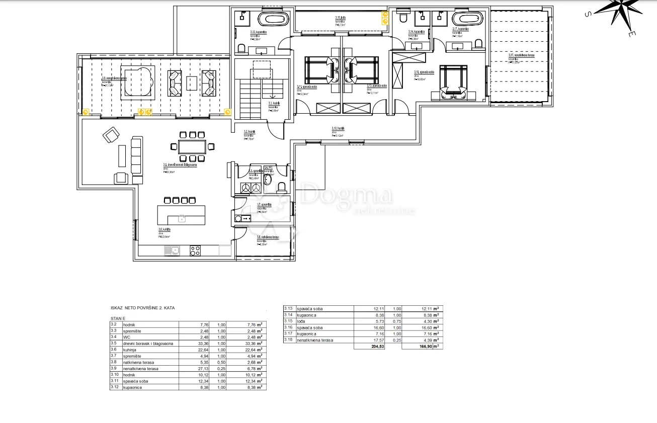 penthouse na 2.katu moderne novogradnje blizu mora! - slika 23