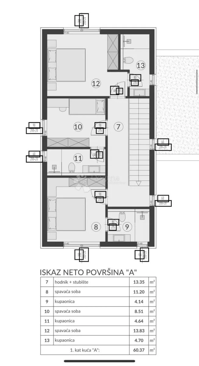 duplex vila - a (roh-bau) - slika 3