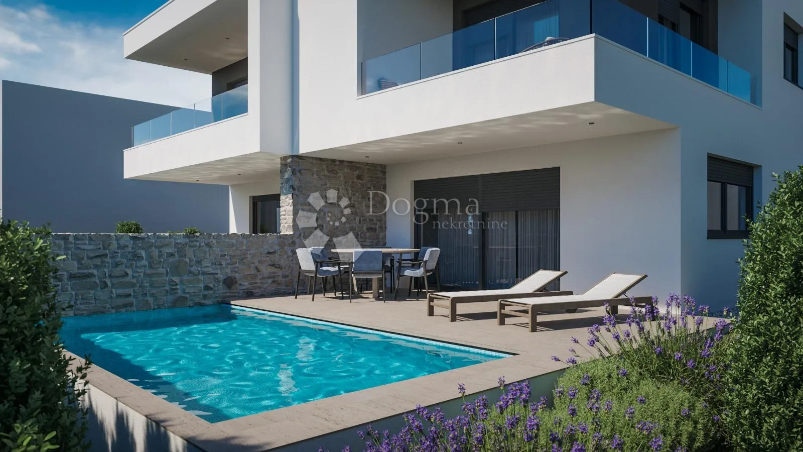 vodice – moderna dvojna kuća s bazenom na mirnoj lokaciji! s1 - slika 4