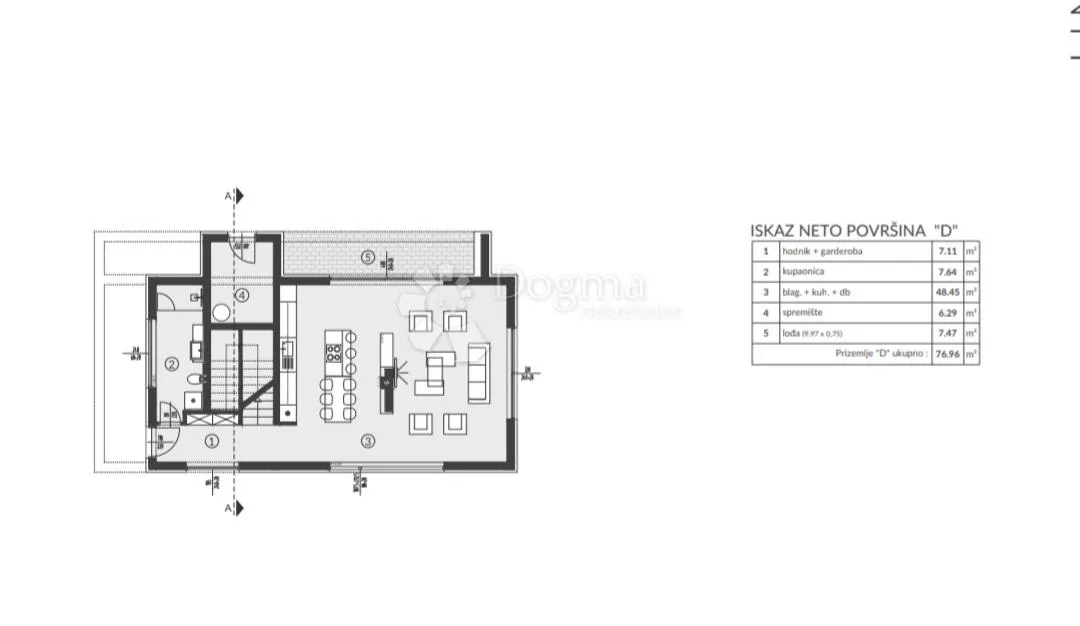 prekrasna villa u izgradnji valtura (roh bau) - slika 6
