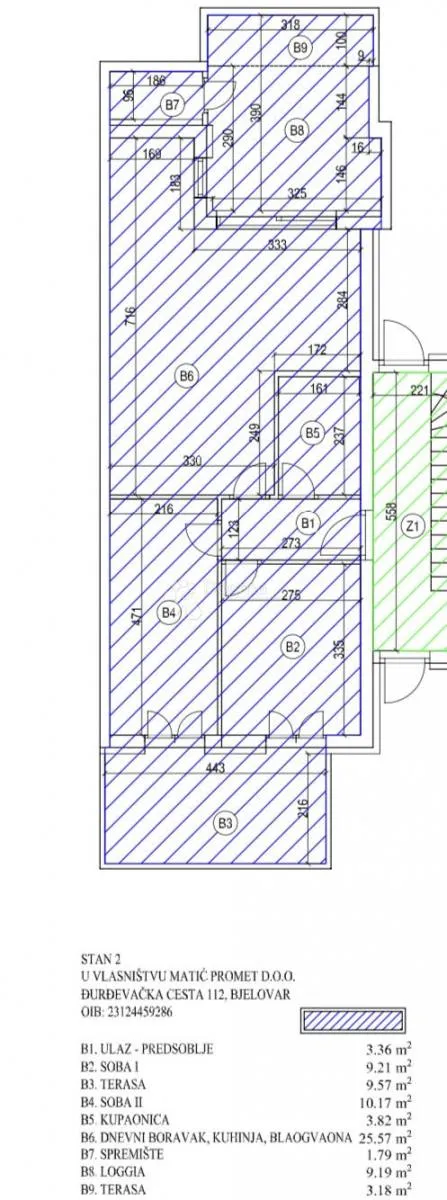 impresivni stan s dvije terase, jacuzzijem i parkirnim mjestom - slika 22