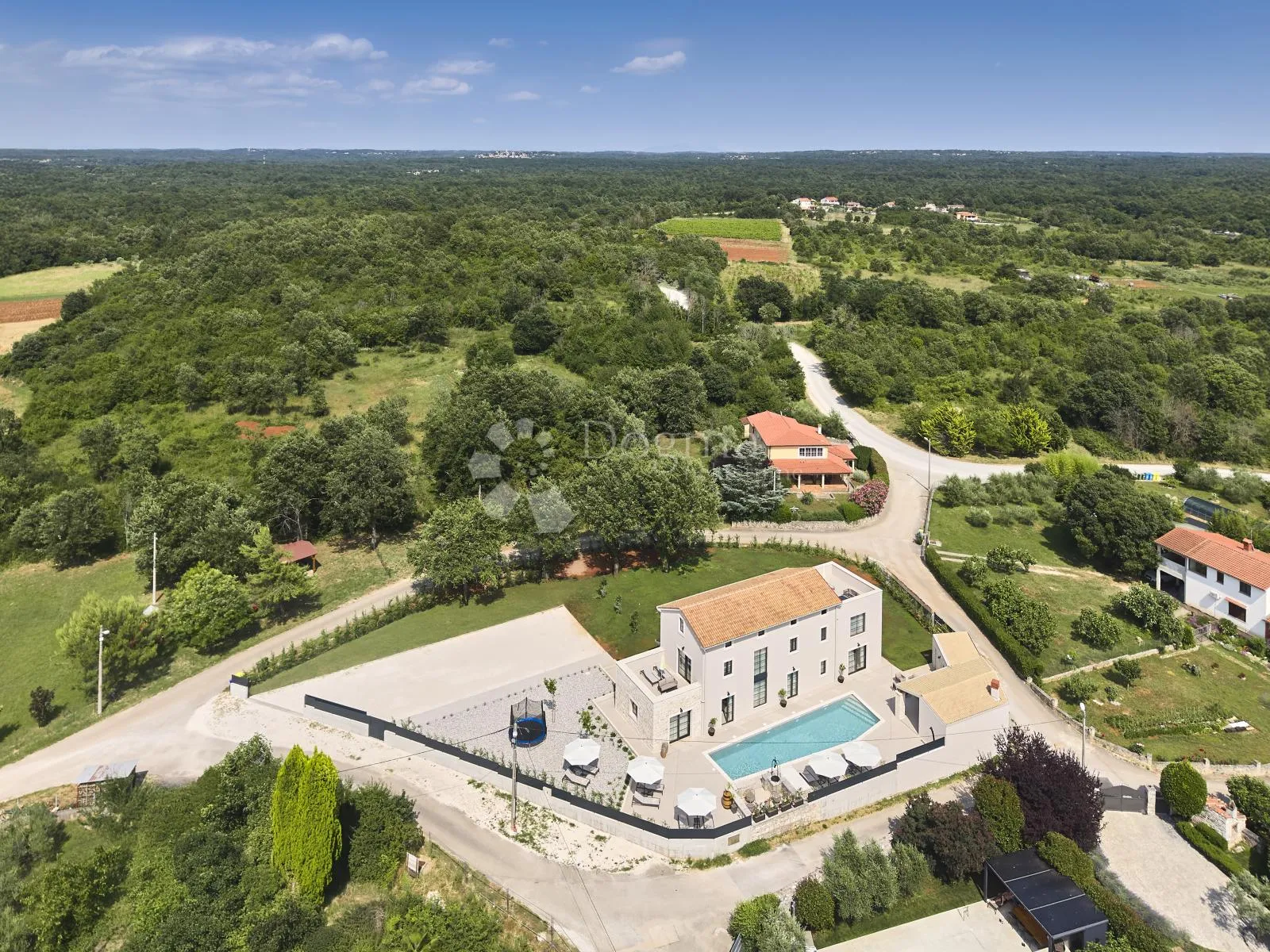 poreč, luksuzna vila s bazenom, 5 spavaćih soba, pogled more - slika 46