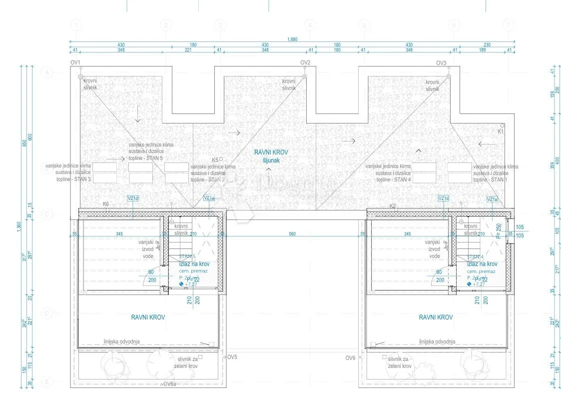 vodice - s4 dvoetažni penthouse na 1. i 2. katu s vrtom i krovnom terasom, 163,21 m2 netto - slika 28